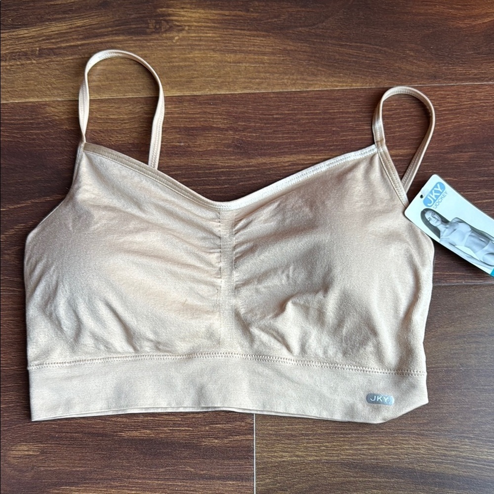 Jockey Women's Nude Tan Bralette Size XL